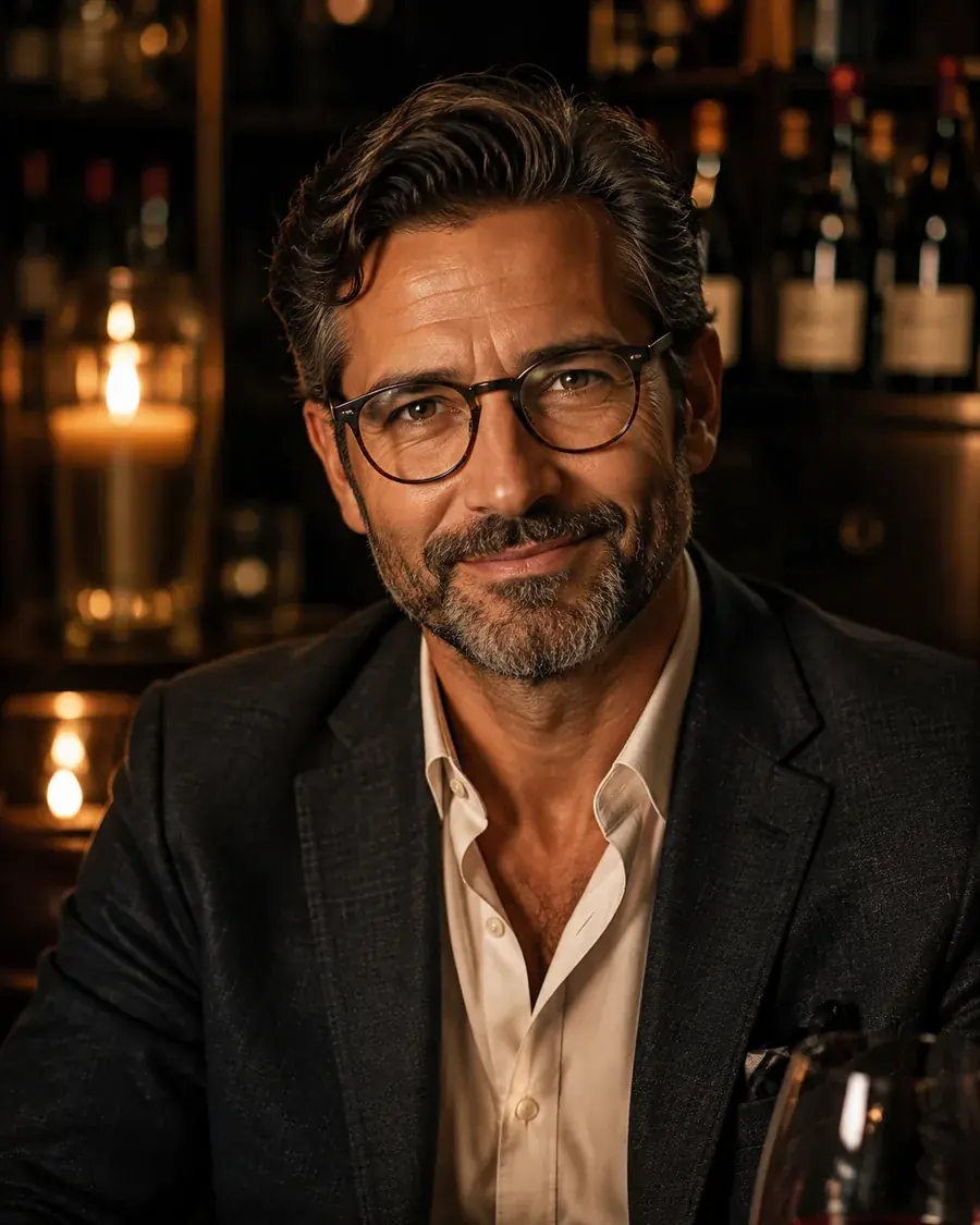 David, a smiling gentleman with glasses and a gray-flecked beard